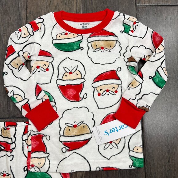 Carter's NWT Santa Pajamas 18M - Picture 2 of 5